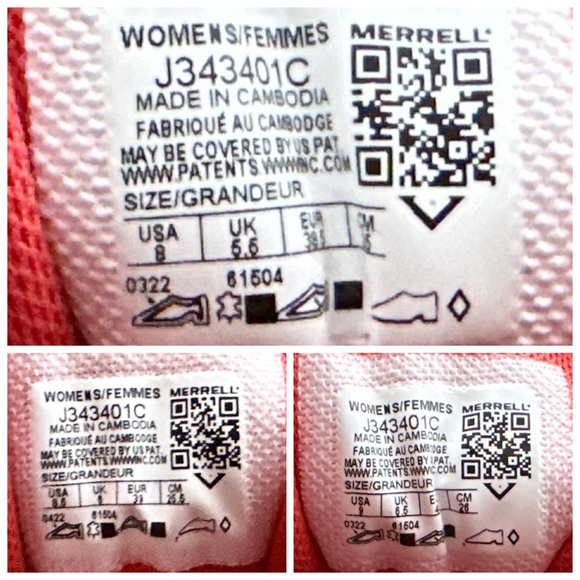 NIB Merrell Crosslander Vent Hiker Sneaker Gray Castle Rock Cayenne - Picture 14 of 16